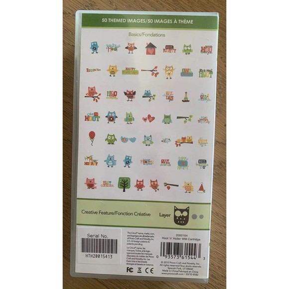 HOOT N HOLLER Cricut Cartridge New - Picture 3 of 3
